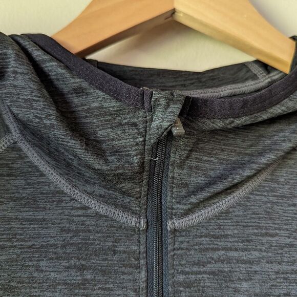 R-GEAR IN THE ZONE MEN'S 1/4 ZIP HOODIE sz M Heathered Charcoal NWT - Picture 6 of 10